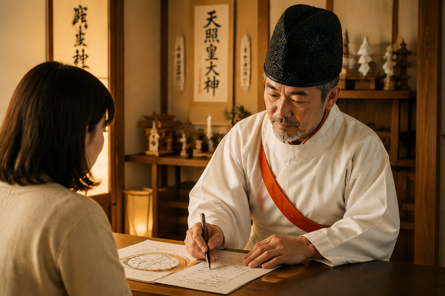 勝玄開運占いの相談風景